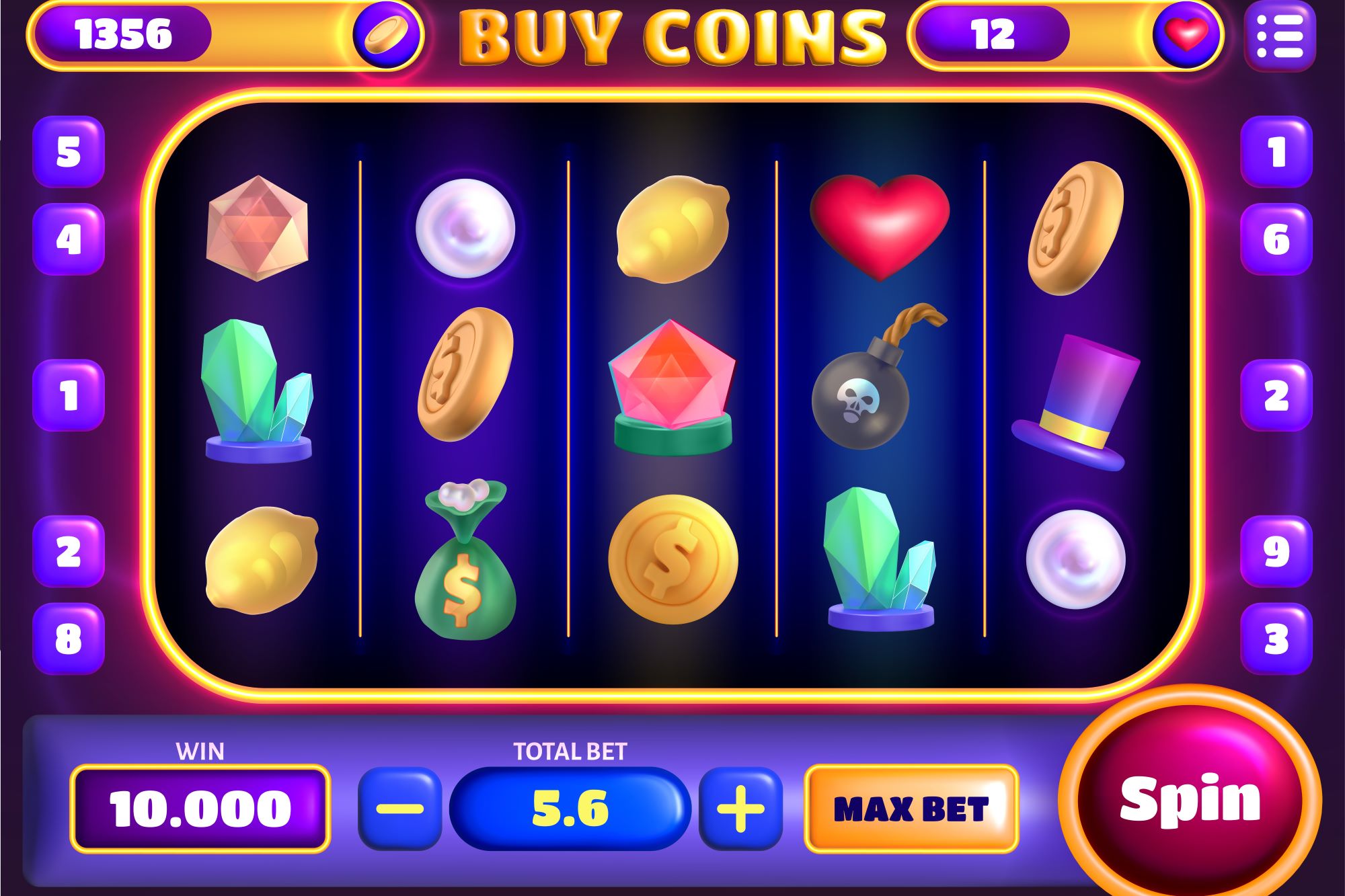 How to read and understand slot machine paytables